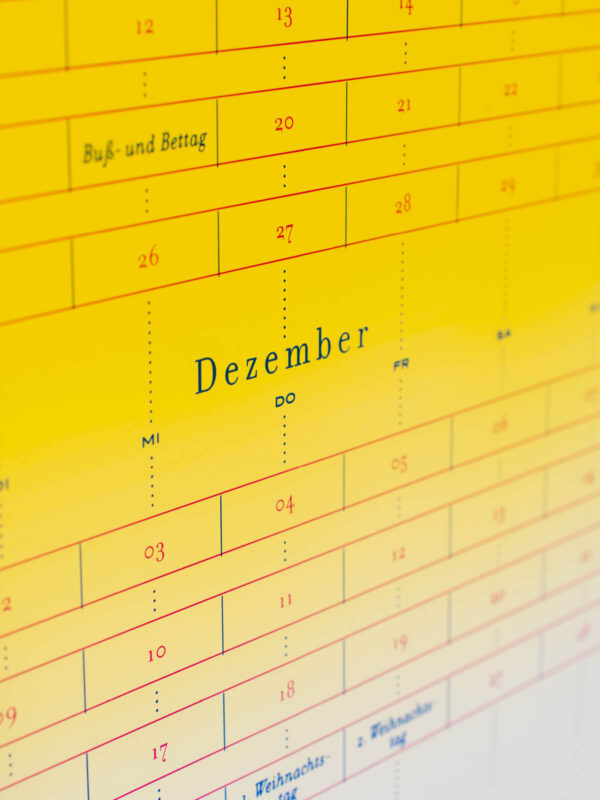 New Sunrise (Special Edition) von days & dots Kalender Detailansicht